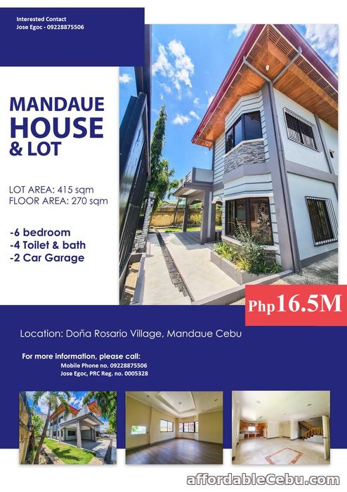 1st picture of Elegant very spacious 6bedroom house in Dona Rosario Village Mandaue ok installment For Sale in Cebu, Philippines