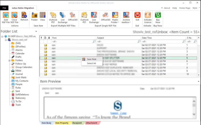 1st picture of Shoviv Lotus Notes to Office 365 Migration Tool for Effortless Migration For Sale in Cebu, Philippines