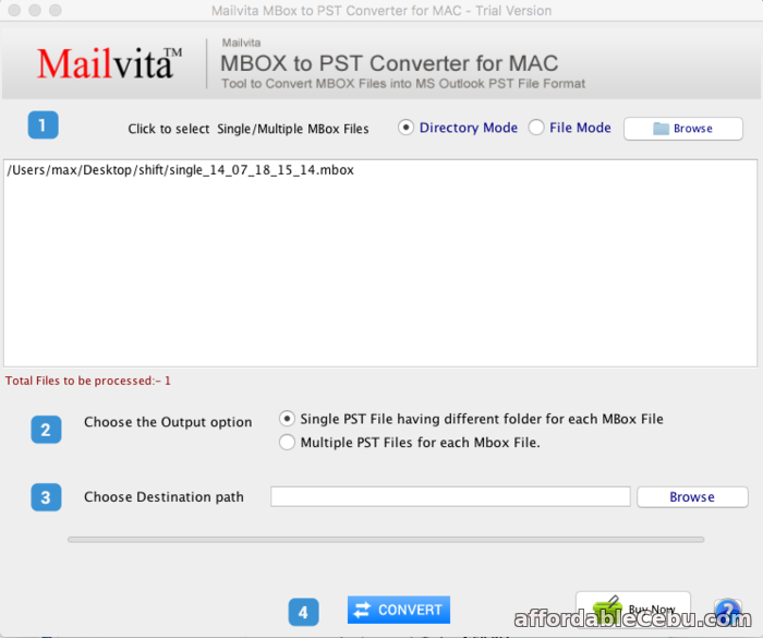 1st picture of How to import an MBOX file into Outlook PST file for Mac and Windows OS? For Sale in Cebu, Philippines
