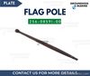 Boat FLAG POLE