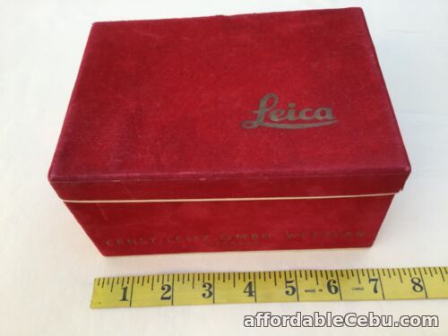 1st picture of Vintage Red Velvet LEICA Camera Box for a Leica II f Camera ERNST LEITZ GERMANY For Sale in Cebu, Philippines