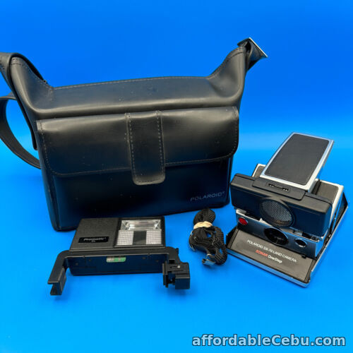 1st picture of POLAROID SX-70 LAND CAMERA SONAR ONESTEP WITH STRAP FLASH & BAG UNTESTED AS IS For Sale in Cebu, Philippines