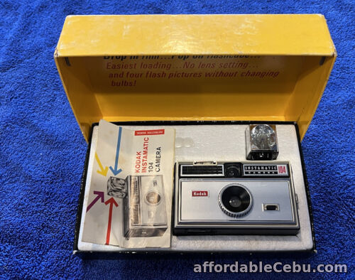 1st picture of Vintage 1960's KODAK Instamatic 104 Film Photography Camera, Strap Made in USA For Sale in Cebu, Philippines