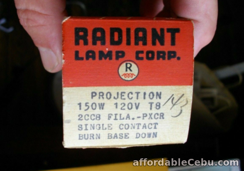 1st picture of Vintage PROJECTION LAMP BULB "Radiant" Original Box 150W 120V Movie Projector For Sale in Cebu, Philippines