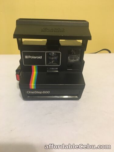 1st picture of Vintage Polaroid Land 600 Rainbow Spirit Instant Film Camera (Black) Clean For Sale in Cebu, Philippines