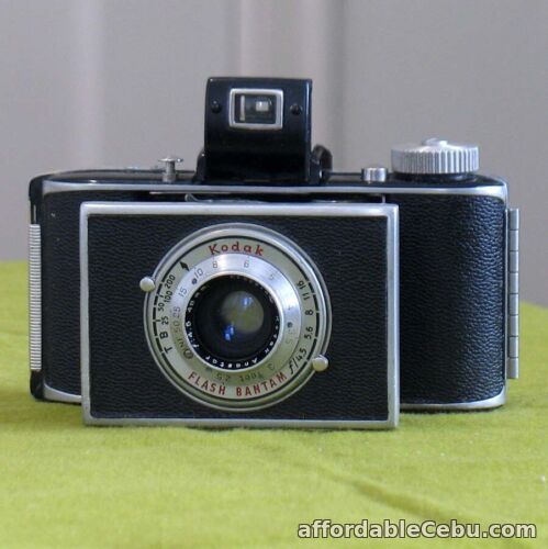 1st picture of 1948 Kodak Flash Bantam f4.5 Folding Camera w/ Folding Viewfinder WORKS For Sale in Cebu, Philippines