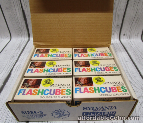1st picture of Full Case of 12 Boxes Vintage Sylvania Blue Dot Camera Flash Cubes 3-Packs NEW For Sale in Cebu, Philippines