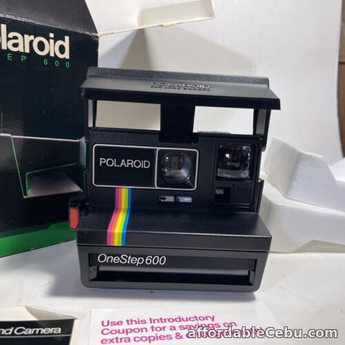 1st picture of Polaroid 600 One Step Flash Instant Film Land Camera Original Box Booklet Used For Sale in Cebu, Philippines