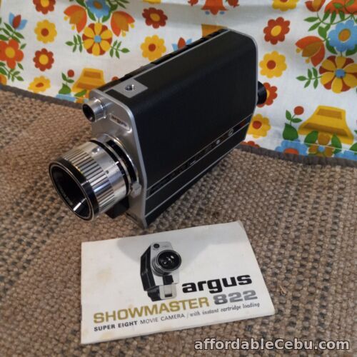 1st picture of Argus Super Eight Showmaster 822 | Vintage Video Movie Camera W/Book NOT TESTED For Sale in Cebu, Philippines
