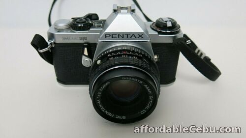1st picture of Pentax ME Super 35mm Film Camera Lens Honeywell Flash Case Parts or Repair Only For Sale in Cebu, Philippines