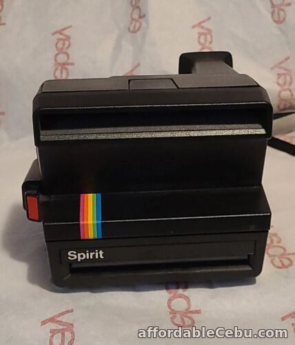 1st picture of Polaroid Spirit 600 Rainbow Stripe Instant Film Land Camera - Black Untested For Sale in Cebu, Philippines