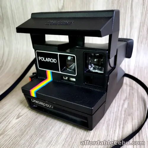 1st picture of Vintage Polaroid One Step 600 Land Camera Rainbow Stripe w/Strap Great Condition For Sale in Cebu, Philippines