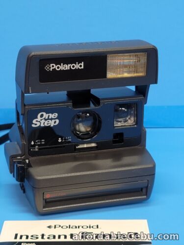 1st picture of Vintage Polaroid 600 One Step Flash Instant Camera & Strap with box. For Sale in Cebu, Philippines