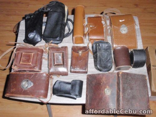1st picture of Lot of 14 Vintage or Antique Camera or Parts Cases Rough Condition Leather For Sale in Cebu, Philippines