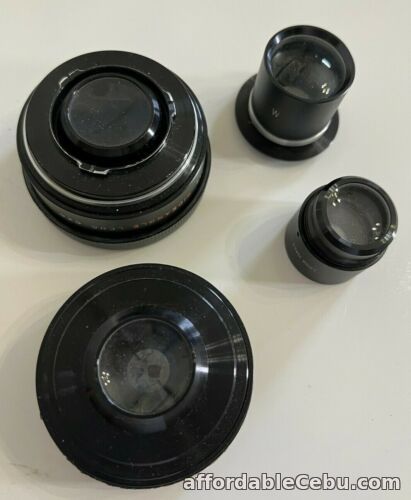 1st picture of Vintage Camera Lens Lentar Wide Angle & Telephoto Lens 6x6 Set with Case For Sale in Cebu, Philippines