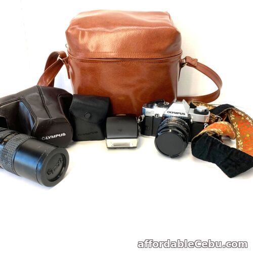 1st picture of Olympus OMG Camera Vintage Leather Case Strap Flash and Extra Lens For Sale in Cebu, Philippines