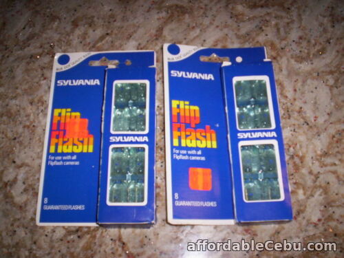 1st picture of 2  Sylvania Flip Flash (8 Pack) Blue Dot Flashbulb Flash Packs (New Old Stock) For Sale in Cebu, Philippines