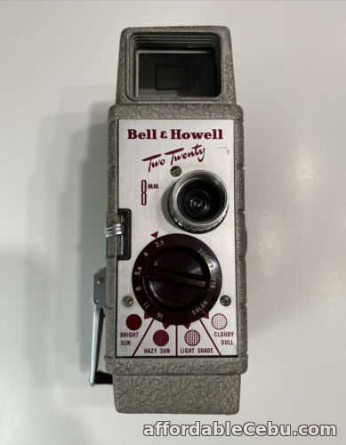 1st picture of Vintage Bell & Howell Two Twenty 8mm Movie Film Video Camera - Untested For Sale in Cebu, Philippines