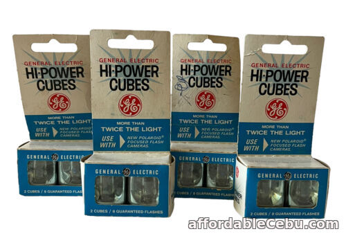 1st picture of General Electric Hi Power Camera Flash Cubes Lot Of 4 2 Packs New Old Stock For Sale in Cebu, Philippines