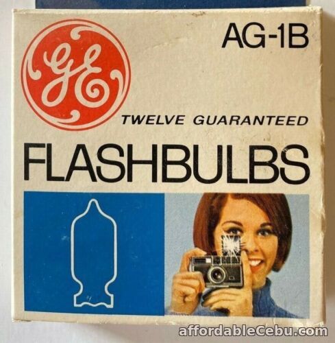 1st picture of GE Blue Dot Flashbulbs AG-1B - BLUE Bulbs Vintage NOS - Lot of 40 For Sale in Cebu, Philippines