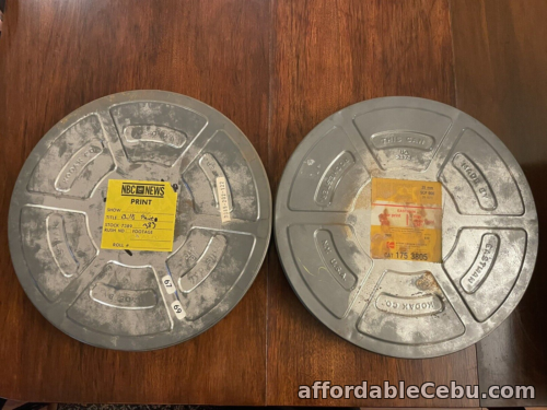 1st picture of 2 Vintage Eastman Kodak 15" Round Empty Film Canisters #2373 NBC News Movie Lab For Sale in Cebu, Philippines