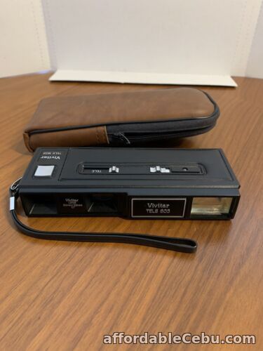 1st picture of Vintage Vivitar TELE 603 Camera 110 Film With Flash And Case Read Below For Sale in Cebu, Philippines