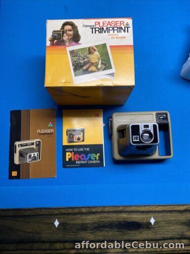 1st picture of Vintage Kodak Pleaser Trim Print Instant Camera - Good condition w/box & manual For Sale in Cebu, Philippines