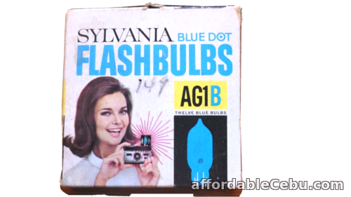 1st picture of Vintage Sylvania Blue Dot Flashbulbs AG1B For Sale in Cebu, Philippines