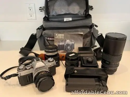 1st picture of VINTAGE CANON CAMERA BUNDLE For Sale in Cebu, Philippines