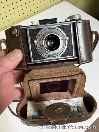 1st picture of Vintage Kodak Bantam 828 Folding Camera With Leather Case For Sale in Cebu, Philippines