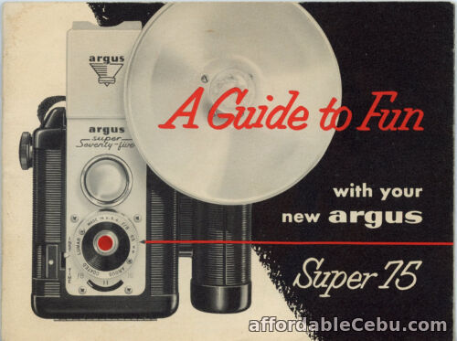 1st picture of A Guide to Fun with Your New Argus - Super 75 Camera Vintage Manual Illus. For Sale in Cebu, Philippines