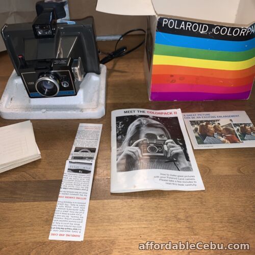 1st picture of Polaroid Colorpack II Instant Film Land Camera w/ Box Inserts & Manual For Sale in Cebu, Philippines