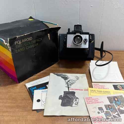 1st picture of Vintage Polaroid Colorpack Land Camera Instant Camera w/ Box, Manual & Inserts For Sale in Cebu, Philippines