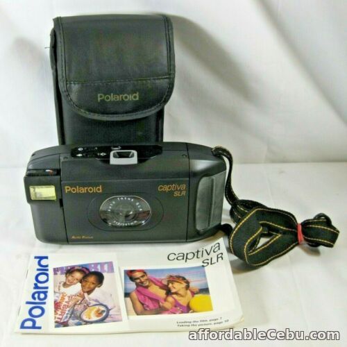 1st picture of Vintage Polaroid Captiva SLR Auto Focus Instant Camera, Strap, Manual & Case For Sale in Cebu, Philippines