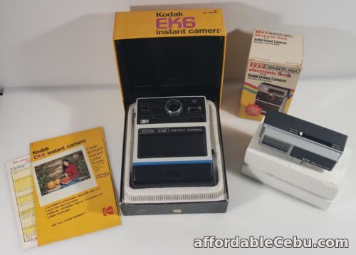 1st picture of Vintage Kodak EK6 Instant Camera &  Flash with Original Box UNTESTED For Sale in Cebu, Philippines