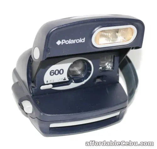 1st picture of Polaroid 600 Vintage Dark Blue Instant Film Camera Excellent w/ Handle TESTED For Sale in Cebu, Philippines