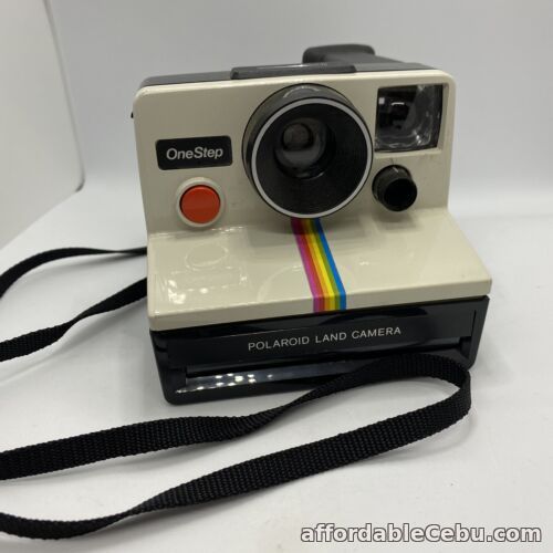 1st picture of Vintage Polaroid One Step Rainbow Instant Land Camera With Strap UNTESTED For Sale in Cebu, Philippines