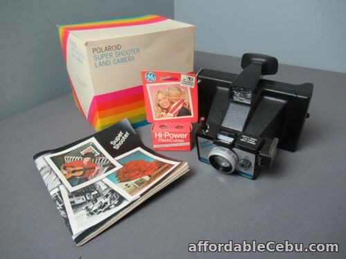 1st picture of Vintage Polaroid Super Shooter Land Camera w/ Original Box - Parts Only - b fn For Sale in Cebu, Philippines