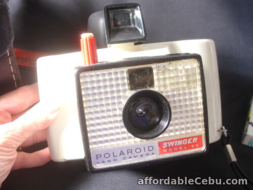 1st picture of Vintage Collectible Polaroid Swinger Model #20 Land Camera with Bag and Bulbs For Sale in Cebu, Philippines