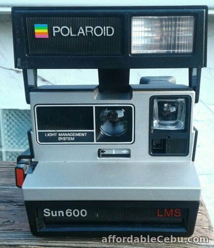 1st picture of POLAROID SUN 600 LMS - CAMERA INSTANT FILM - Black- w/built in Flash - VINTAGE For Sale in Cebu, Philippines