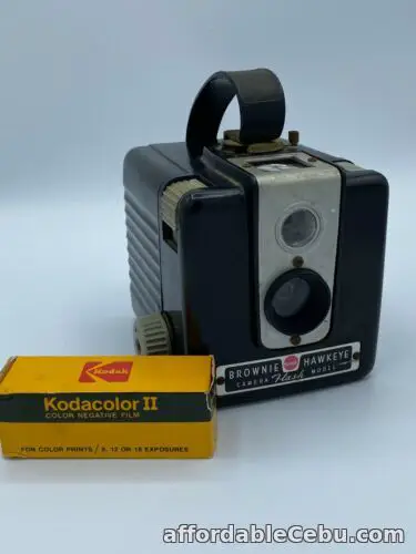 1st picture of Vintage 1950's Brownie Kodak Hawkeye Camera Flash Model Unopened film C620 Prop For Sale in Cebu, Philippines