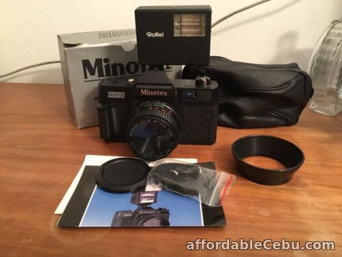 1st picture of VTG MINOTEX 2000 35mm CAMERA With LENS HOOD, CASE, ORIGINAL BOX AND ROLLEY FLASH For Sale in Cebu, Philippines