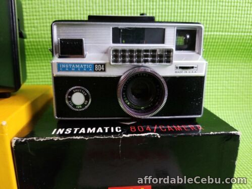 1st picture of VINTAGE KODAK INSTAMATIC 804 CAMERA with Original Box & Instruction Manual WORKS For Sale in Cebu, Philippines