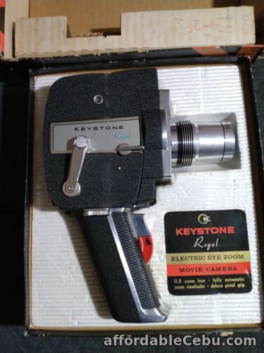 1st picture of Vintage Keystone K-7 Electric Eye Zoom 8MM Film Movie Camera 776H In Box 11.8 For Sale in Cebu, Philippines