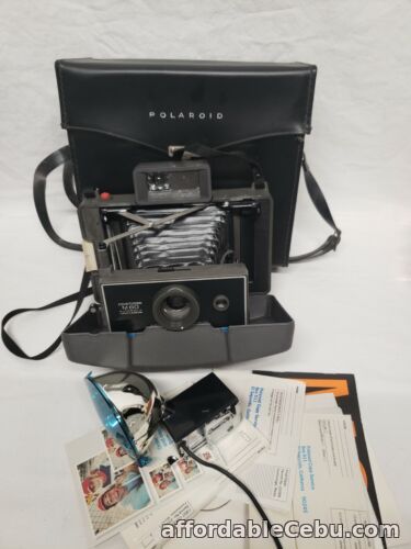 1st picture of Vintage Polaroid Land Camera M60 With Case, Flash, manuals For Sale in Cebu, Philippines