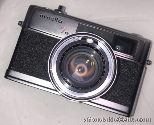 1st picture of Minolta 7s 35mm Film Camera W/ Leather Case Made in Japan For Sale in Cebu, Philippines
