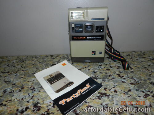 1st picture of Vintage Kodak PARTY Flash Instant Camera Made in U.S.A. with Rainbow Strap 1981 For Sale in Cebu, Philippines