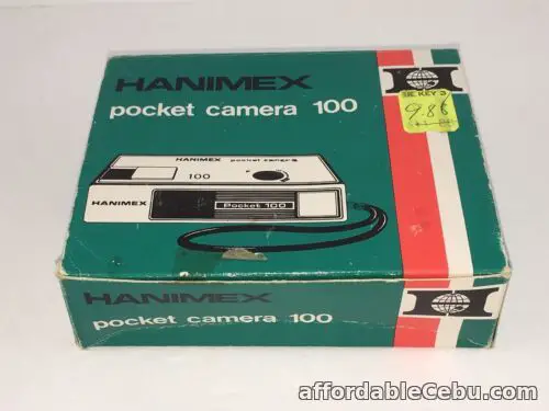 1st picture of Vintage Hanimex 100 Pocket Camera In Original Box w/Flash Extender Magicube For Sale in Cebu, Philippines