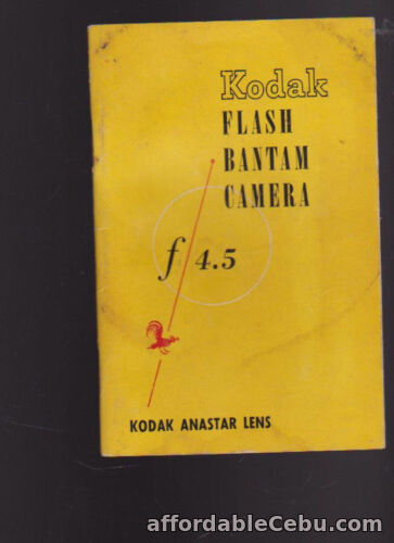 1st picture of Kodak Flash Bantam Camera F4.5 Anastar Lens Booklet 1948 For Sale in Cebu, Philippines