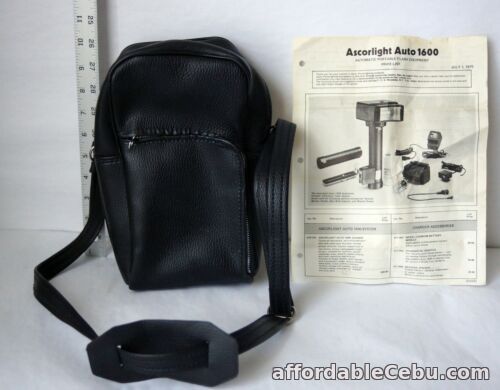 1st picture of Genuine Leather Carrying Bag for Ascorlight Auto1600 Camera Flash Unused Vintage For Sale in Cebu, Philippines